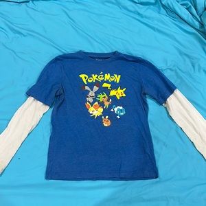 Youth Child Size Pokémon Long Sleeved Shirt